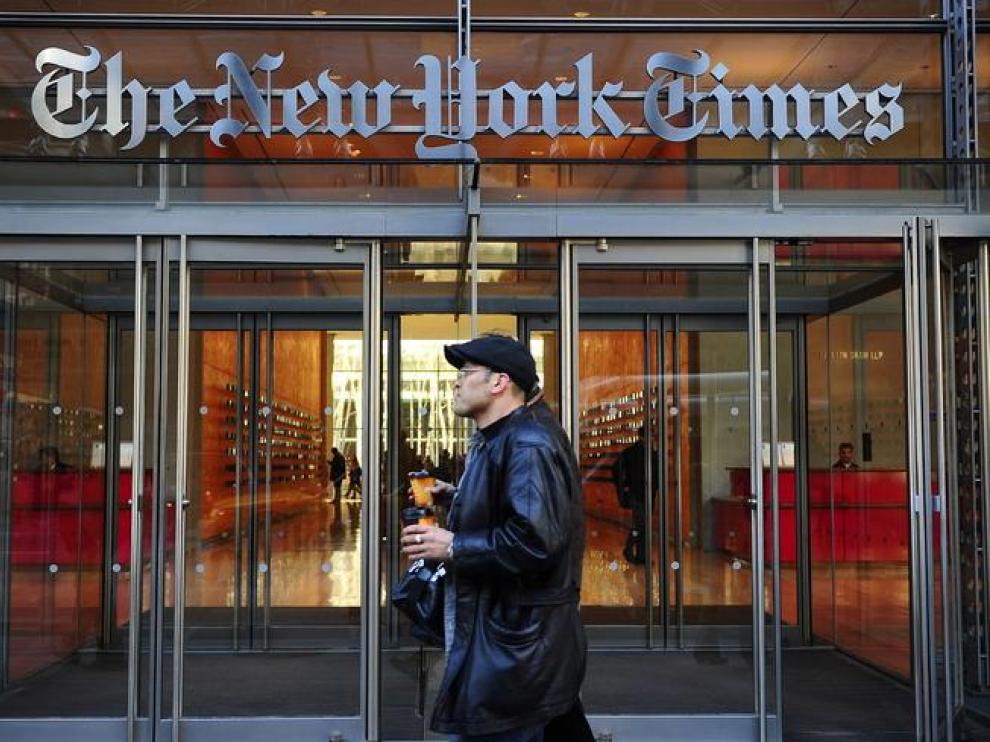 Sede del diario estadounidense The New York Times.