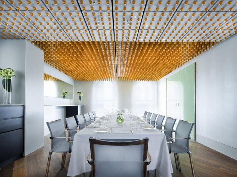 El restaurante Ametsa, de los cocineros españoles Juan Mari Arzak y su hija Elena