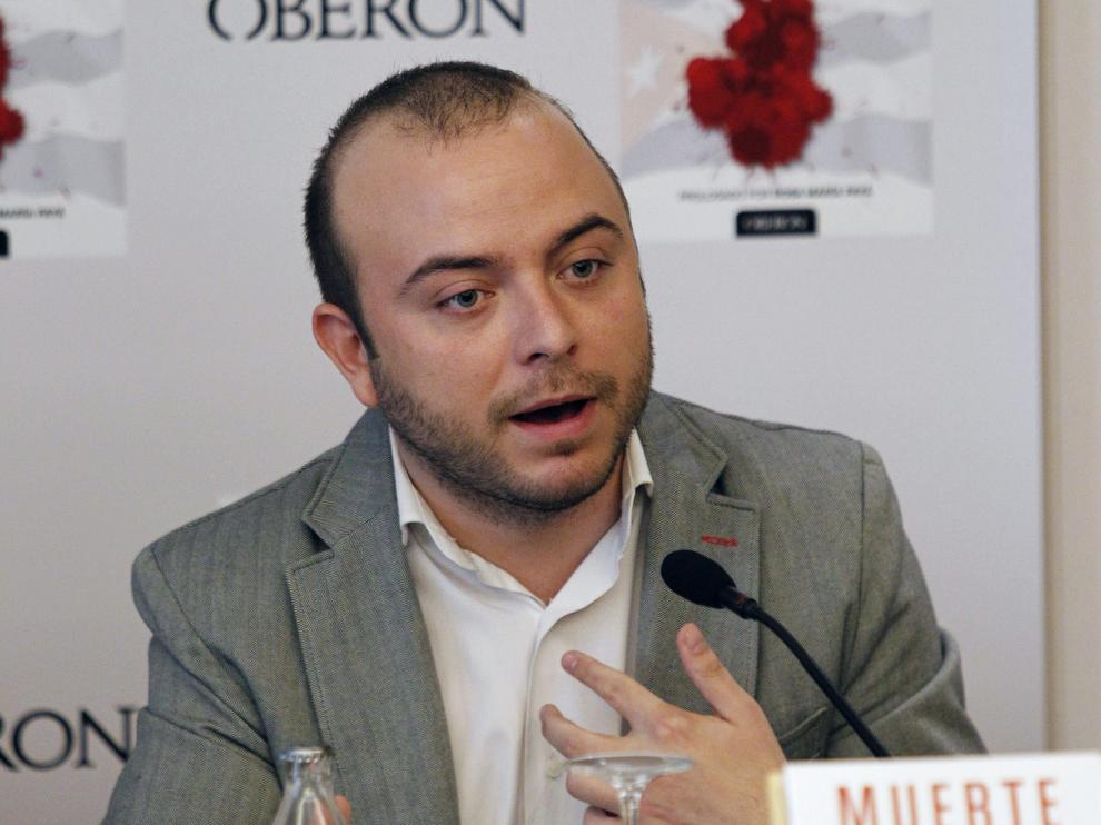 Ángel Carromero en la presentación de su libro 'Muerte bajo sospecha'