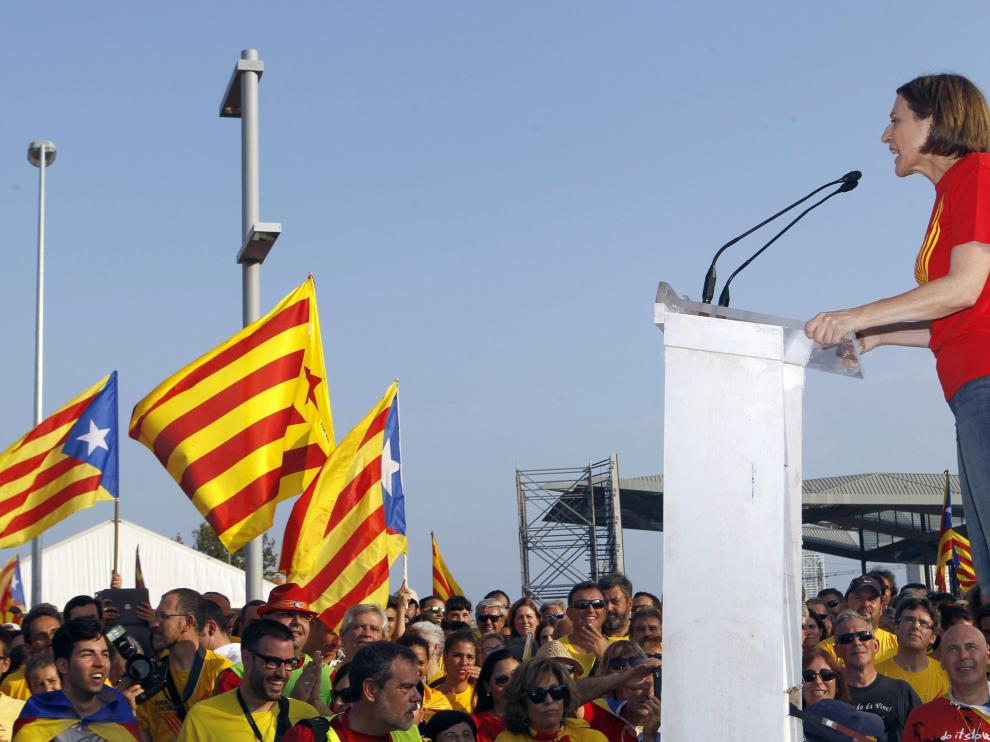 Imagen de archivo de un acto independentista.