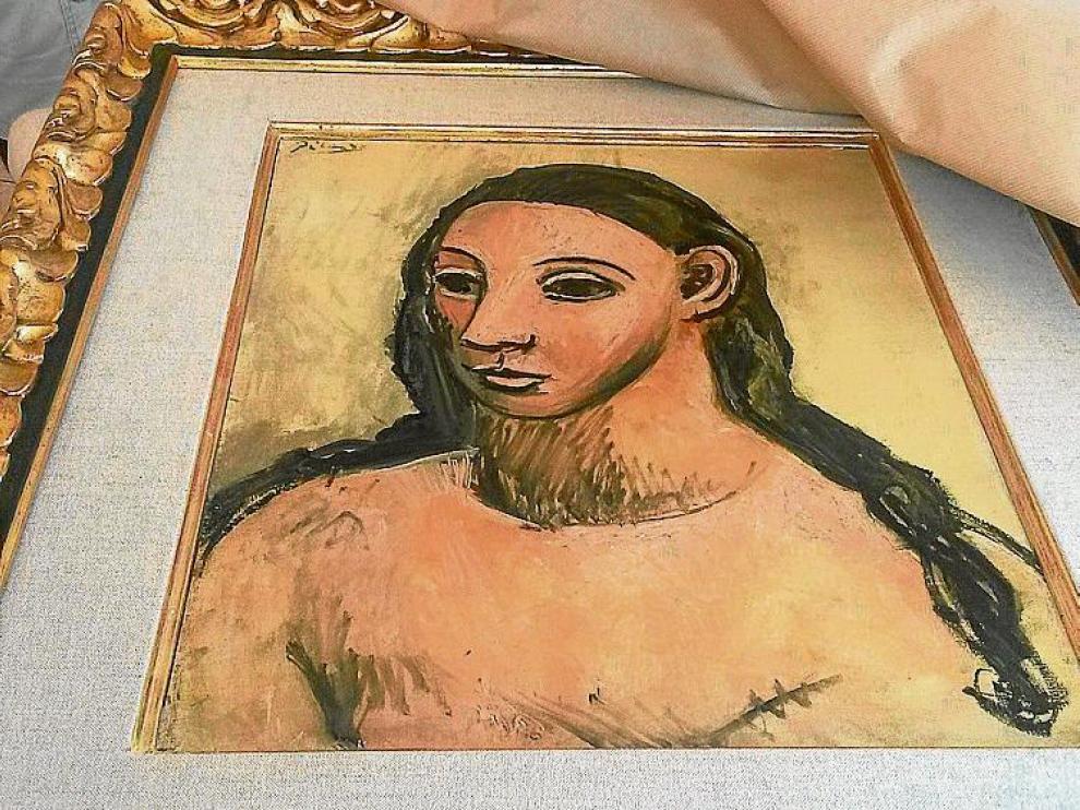 'Cabeza de mujer joven', la obra de Picasso requisada.