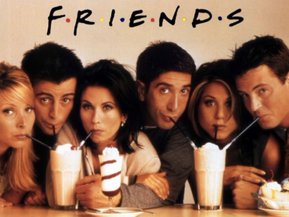 El mítico grupo de cinco amigos que dan vida a la serie Friends.