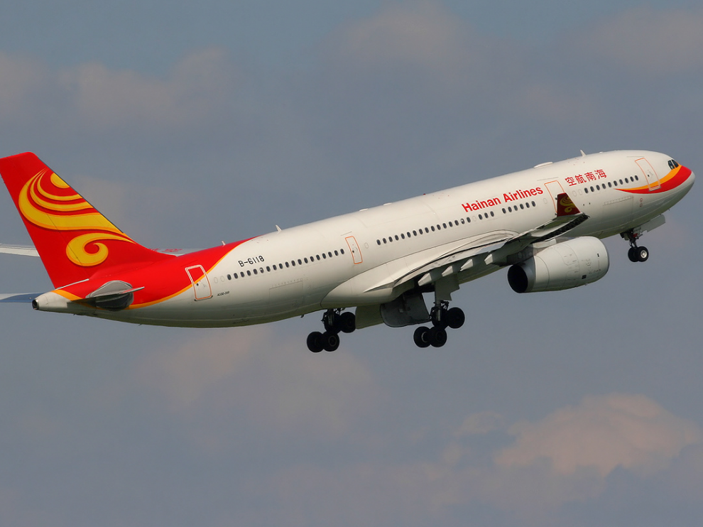 Avión de la compañía china Hainan Airlines