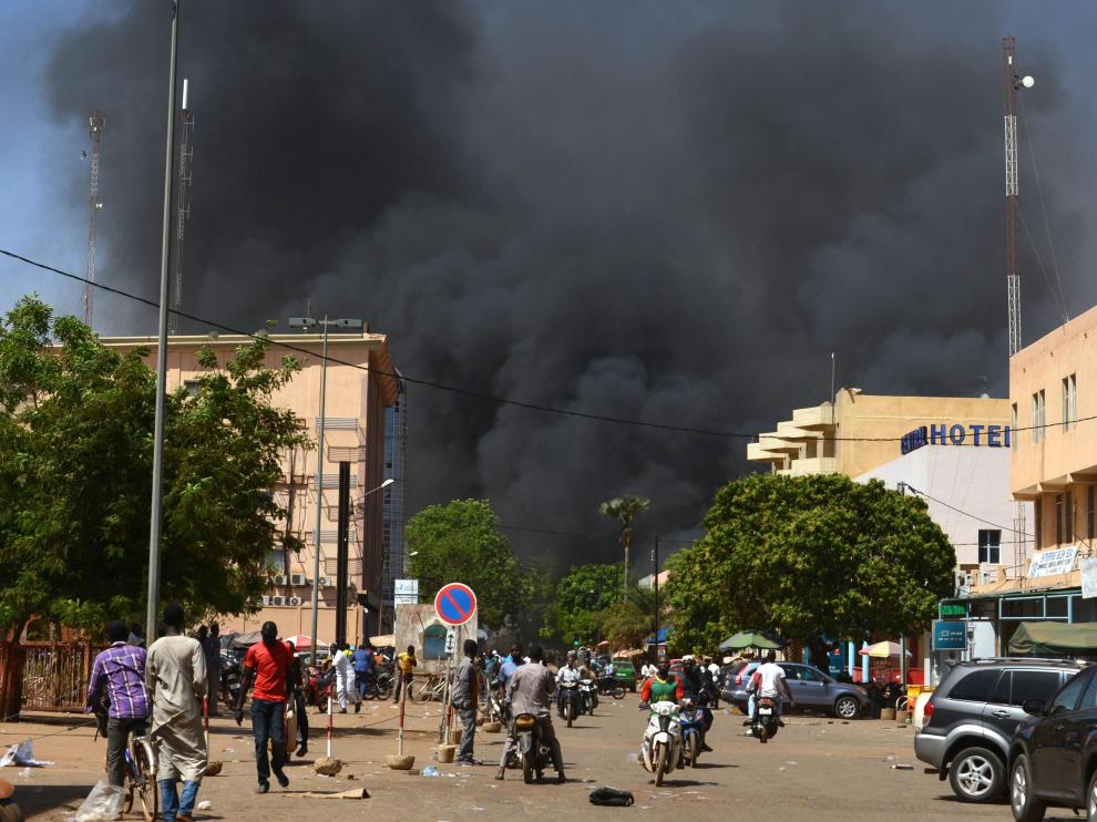 Imagen de archivo de un ataque armado en Burkina Faso.