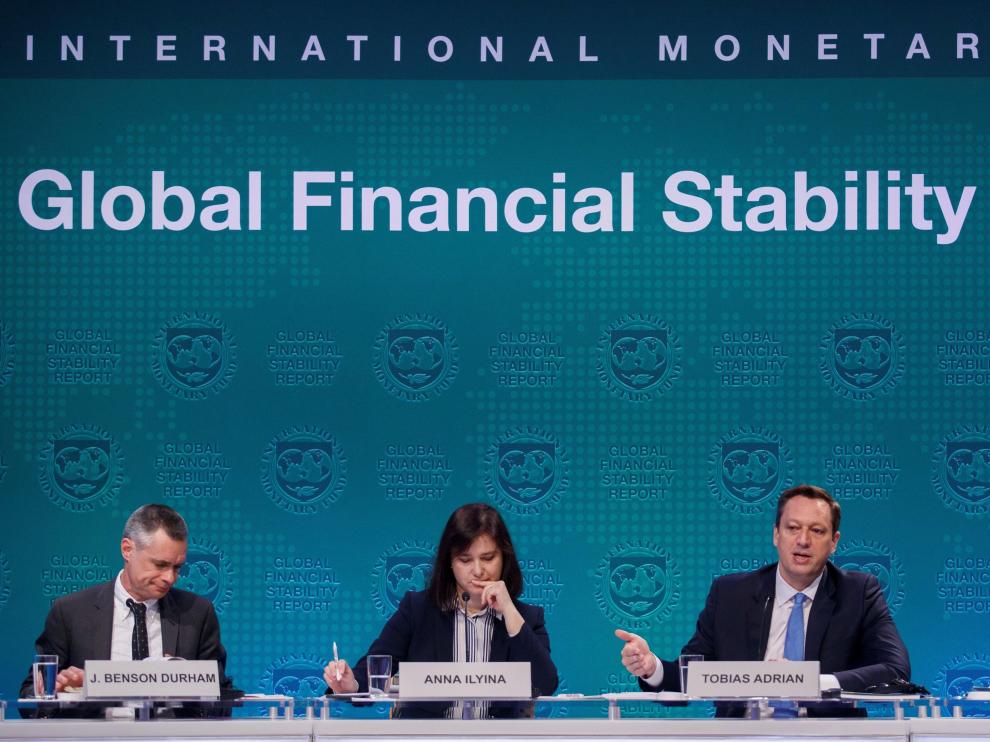 Rueda de prensa de los responsables del Fondo Monetario Internacional