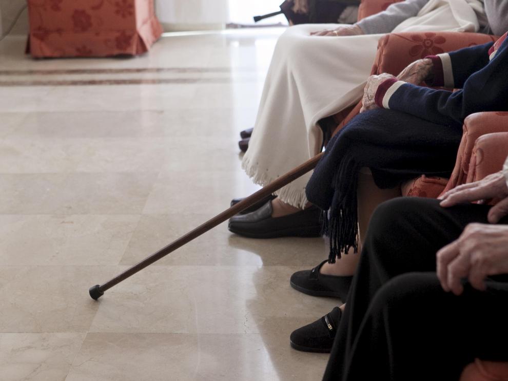 Ancianos en una residencia.