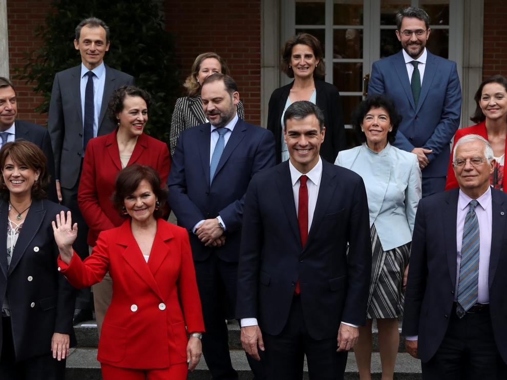 Imagen de archivo del primer Consejo de Ministros de Sánchez