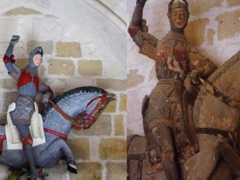 Antes y después del San Jorge de Estella.