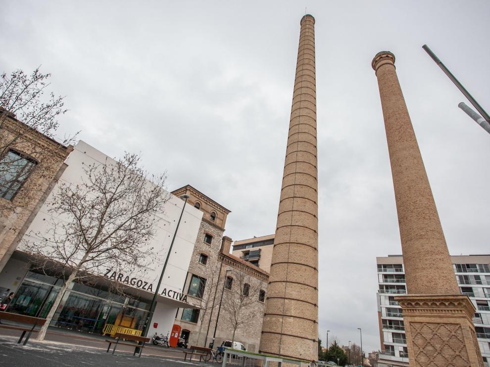 La antigua azucarera alberga las instalaciones de Zaragoza Activa