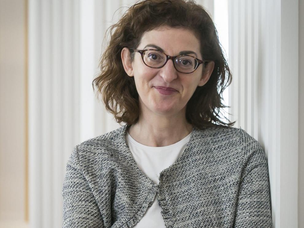 Maite Pagazaurtundua, en una reciente visita a Zaragoza