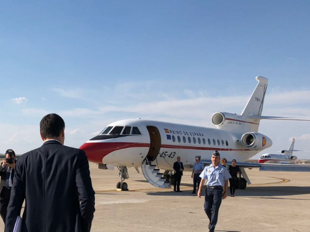 Falcon 900, avión oficial del presidente del Gobierno.