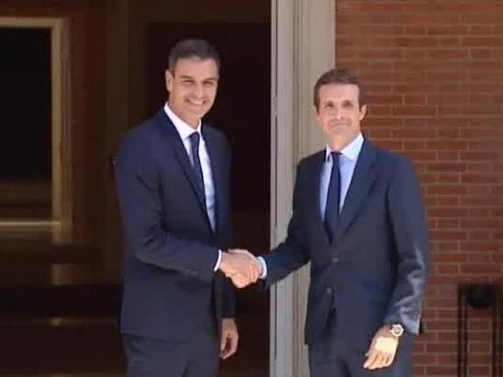 Pedro Sánchez y Pablo Casado.