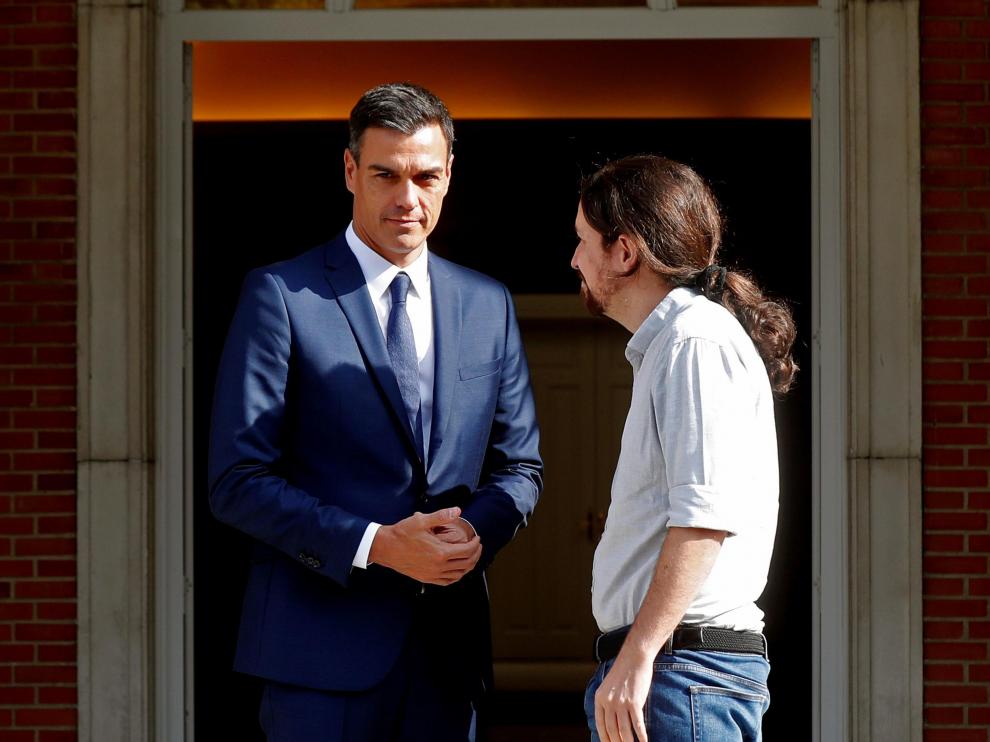 Arranca la reunión entre Sánchez e Iglesias en Moncloa