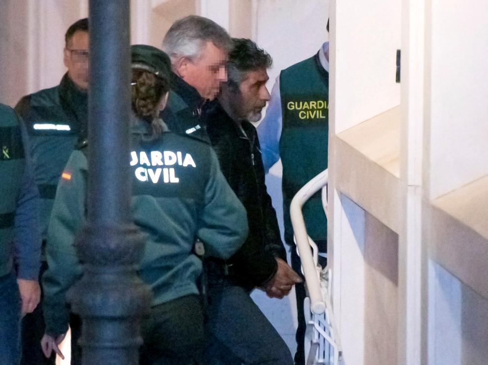 Bernardo Montoya, a su llegada a los juzgados
