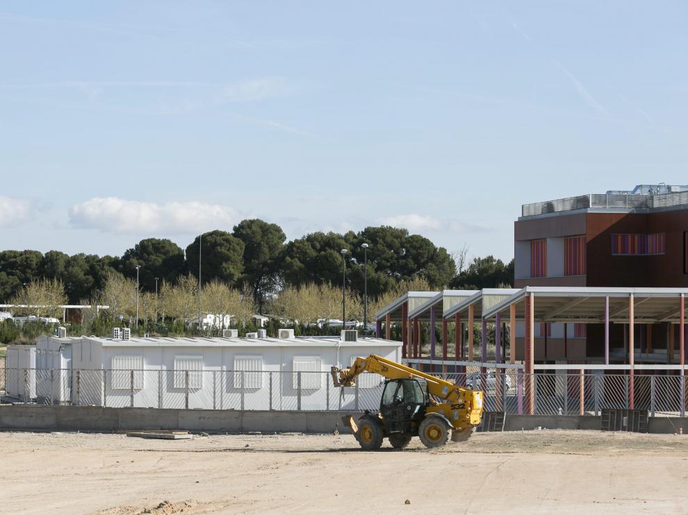 Los barracones de Rosales del Canal que acogieron las aulas puente del colegio Arcosur se desmontaron en abril del año pasado.