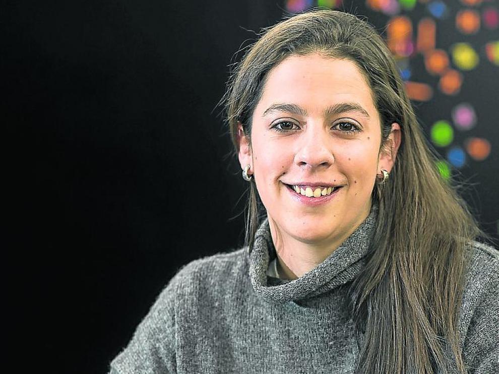 Cristina Menéndez Félez, en la redacción de HERALDO.