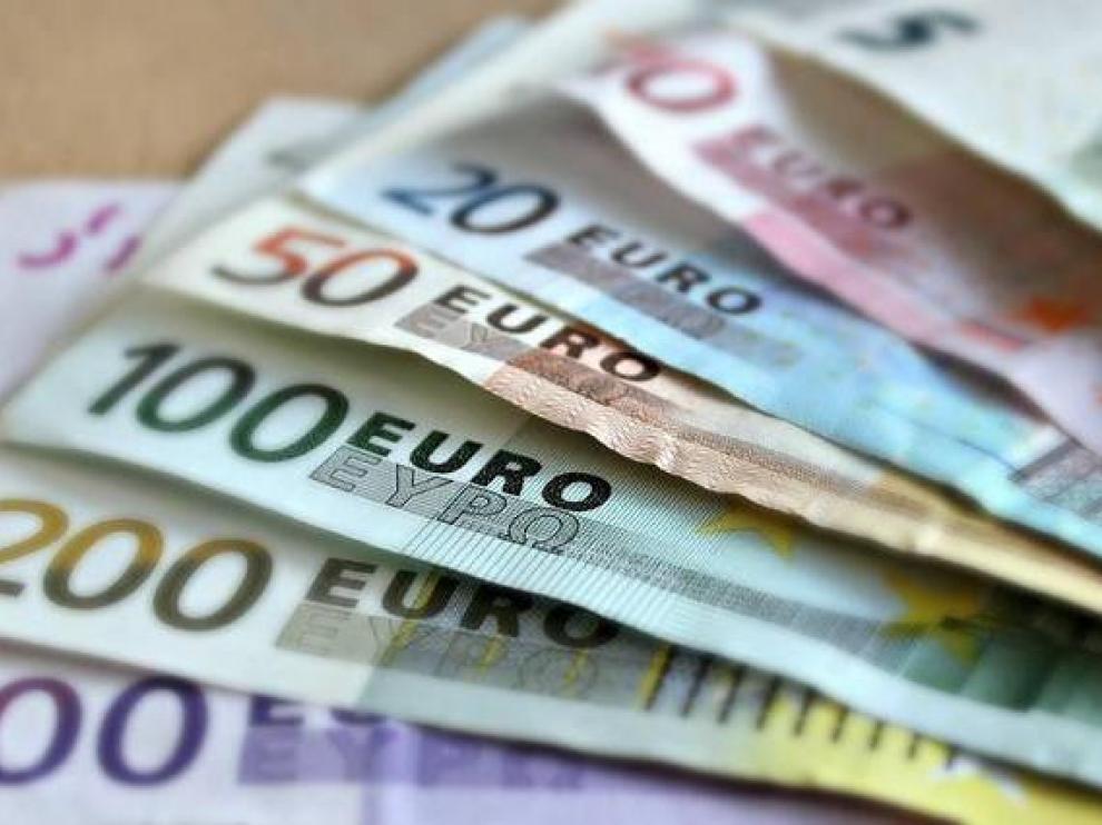 Billetes de euro.