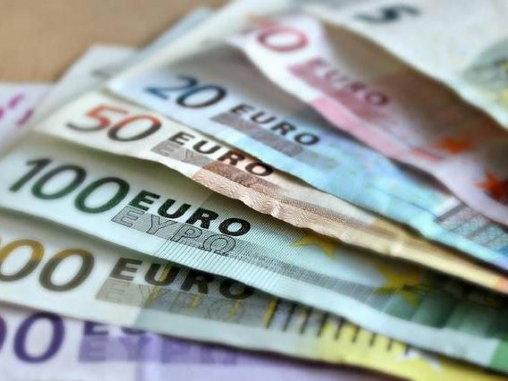 Billetes de euro.