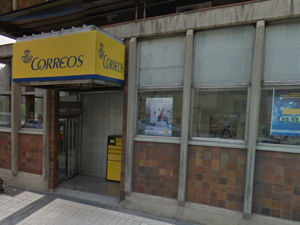 Una oficina de Correos, en Zaragoza.