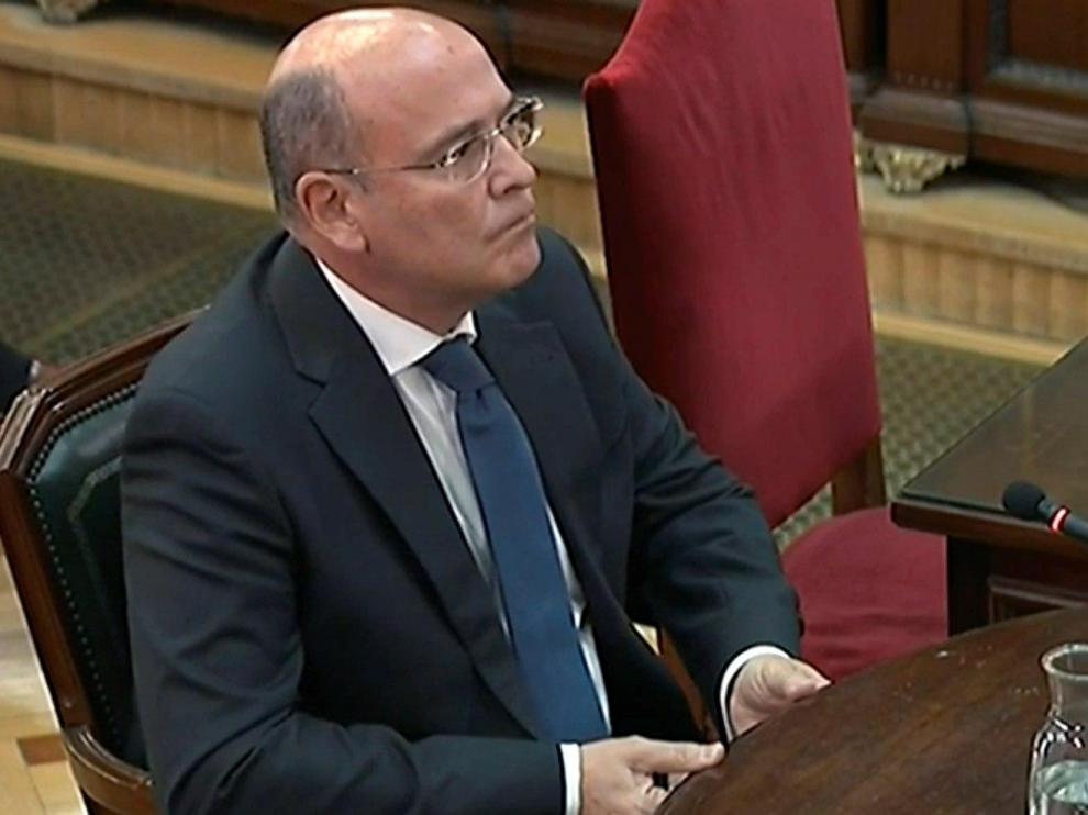 Diego Pérez de los Cobos en su declaración en 'juicio del Procés'.