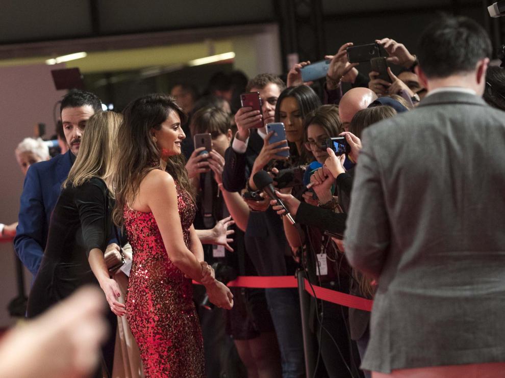 Penélope Cruz, en gala de los Premios Forqué que se celebró en Zaragoza.