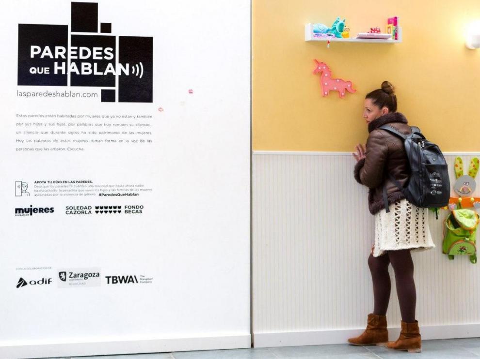 Una de las paredes que componen la exposición