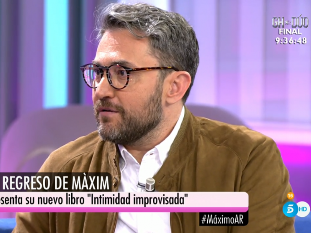 Màxim Huerta reaparece en el programa de Ana Rosa tras dimitir como ministro
