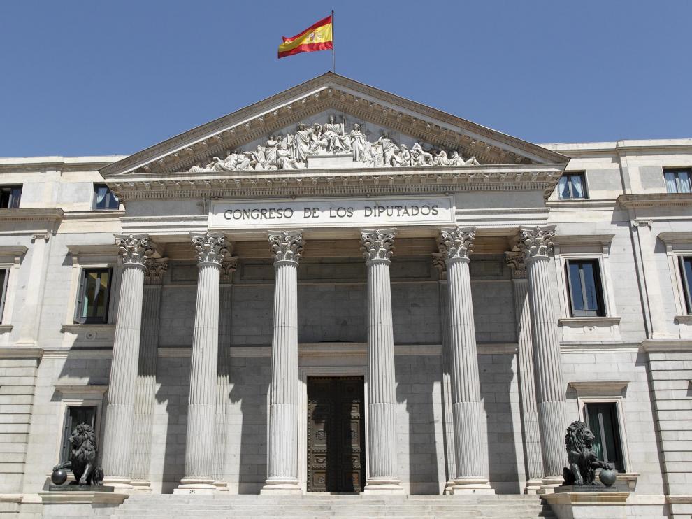 Fachada del Congreso de los Diputados.