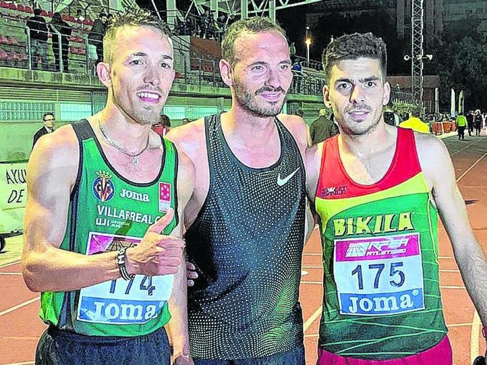Yago Rojo, Toni Abadía y Ali Jellou, podio absoluto.