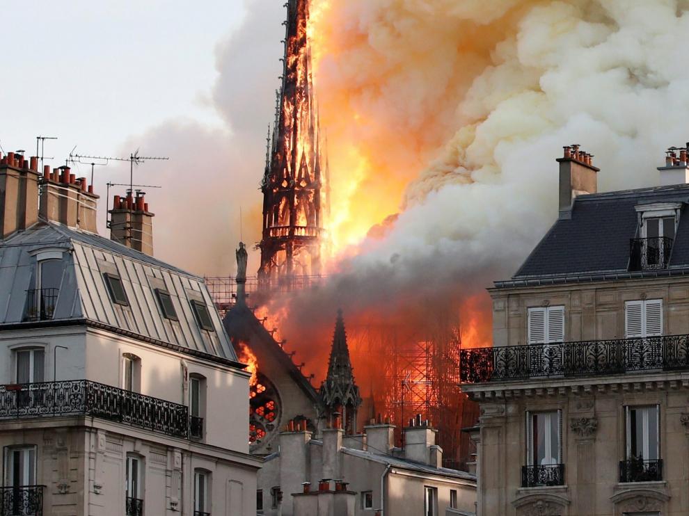 Incendio en la catedral de Notre Dame