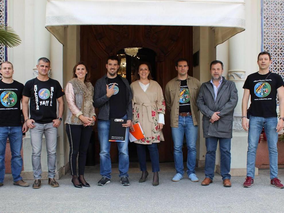 La candidata de Cs al Congreso por Huesca se ha reunido con representantes de Jusapol