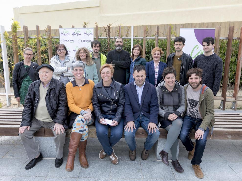 Presentación de la candidatura municipal de Con Huesca.
