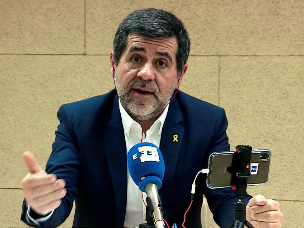 Jordi Sànchez, este jueves desde prisión.