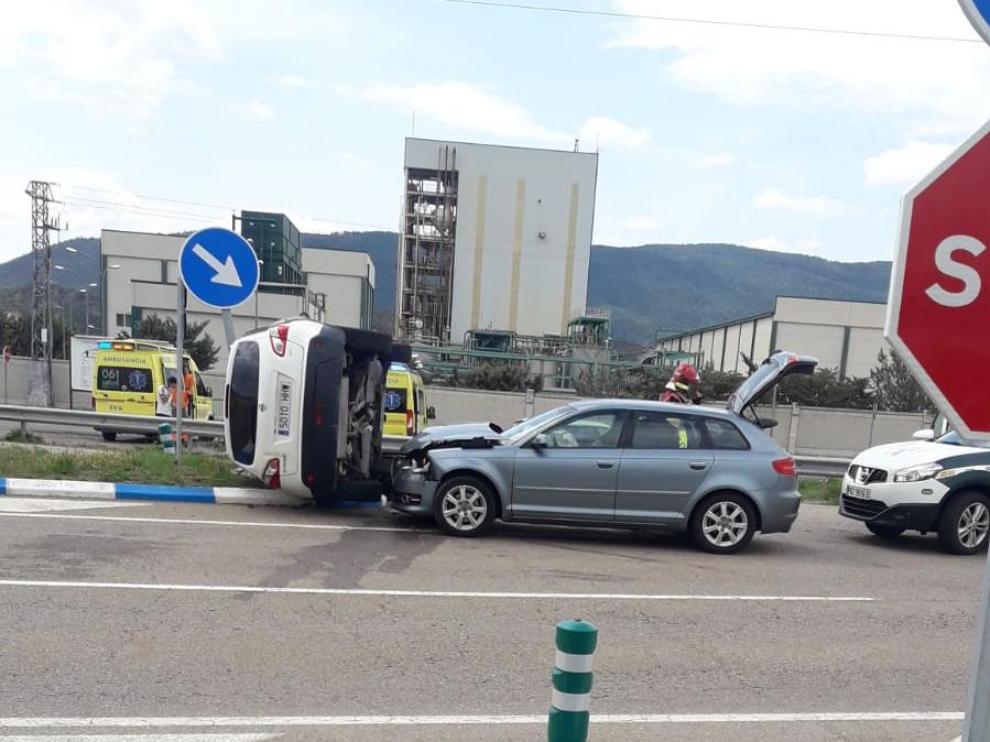 Accidente registrado este sábado