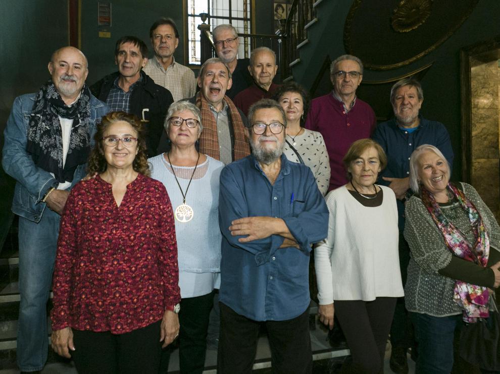 Algunos de los protagonistas del Primer Encuentro de la Música Popular en Aragón, en noviembre en el Teatro Principal.