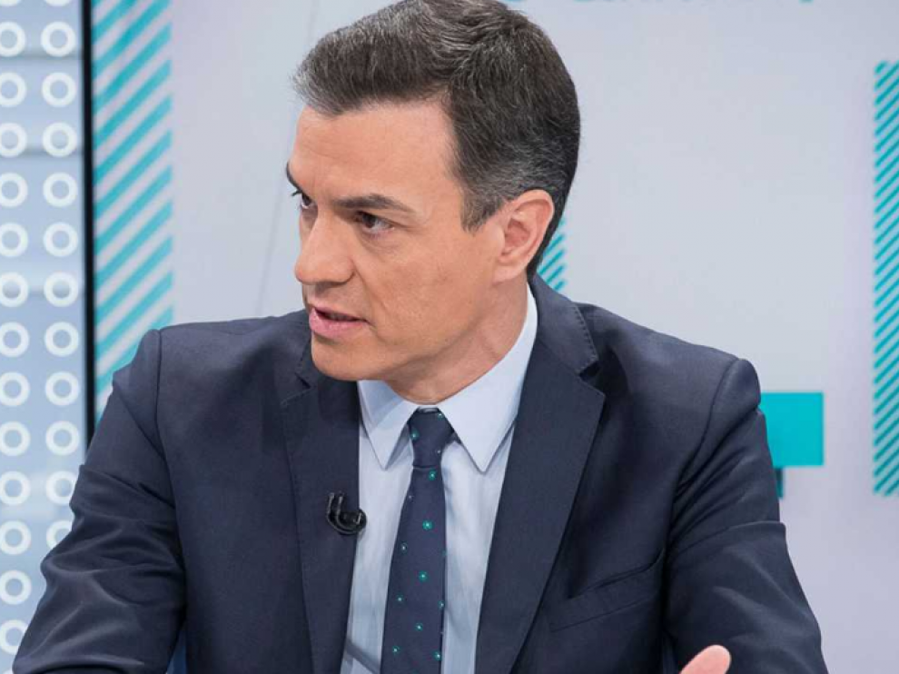 El líder del PSOE y presidente del Gobierno, Pedro Sánchez, en una entrevista en TVE.