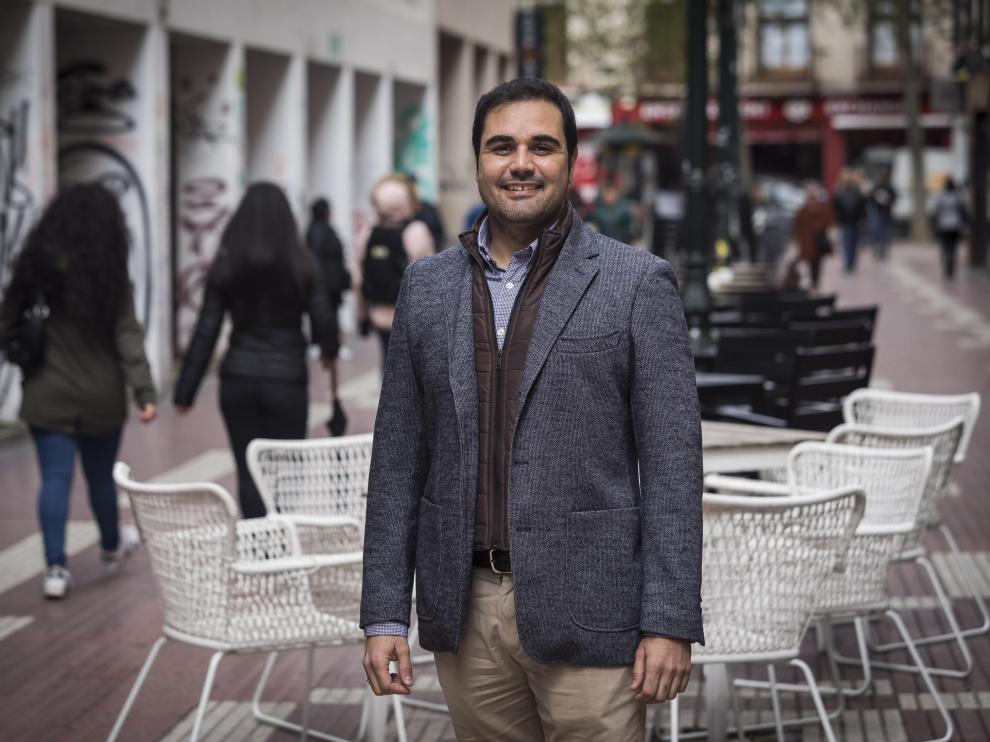 El candidato de Cs por Zaragoza, Rodrigo Gómez