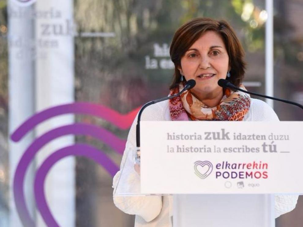 La diputada electa de Unidas Podemos por Guipúzcoa, Pilar Garrido.
