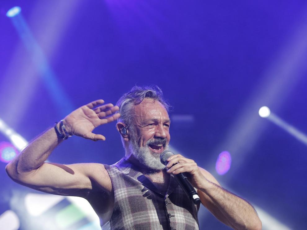 Instante del concierto de La Unión en la cita ‘Yo fui a la EGB’ que se celebró el pasado 15 de diciembre en el pabellón Príncipe Felipe de Zaragoza.