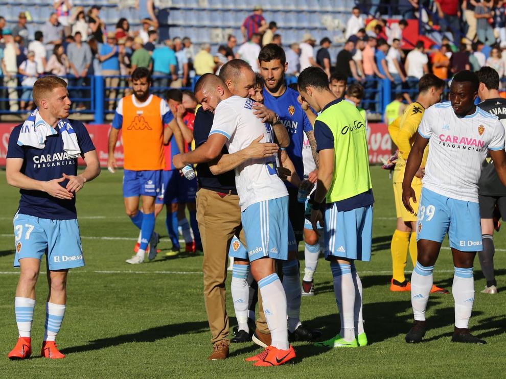 Partido disputado entre el Extremadura y el Real Zaragoza