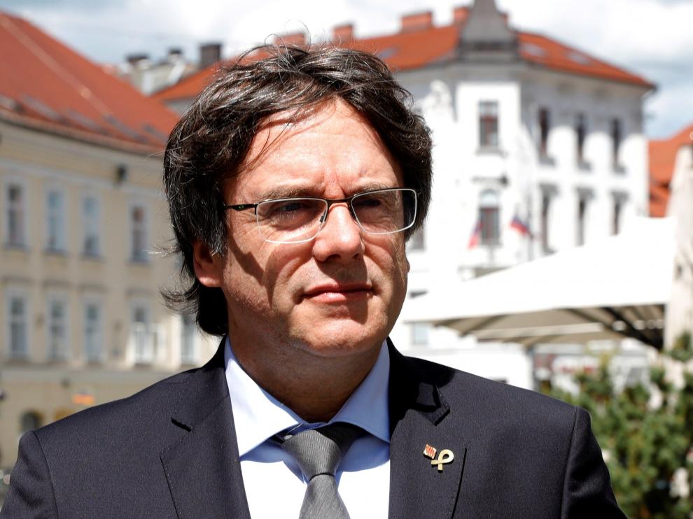 Puigdemont arranca su campaña a las europeas en Eslovenia.