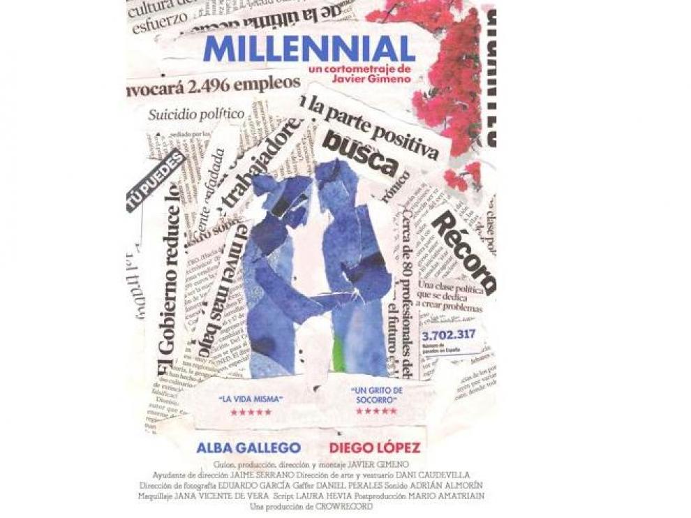 Cartel del cortometraje 'Millennial', de Javier Gimeno.