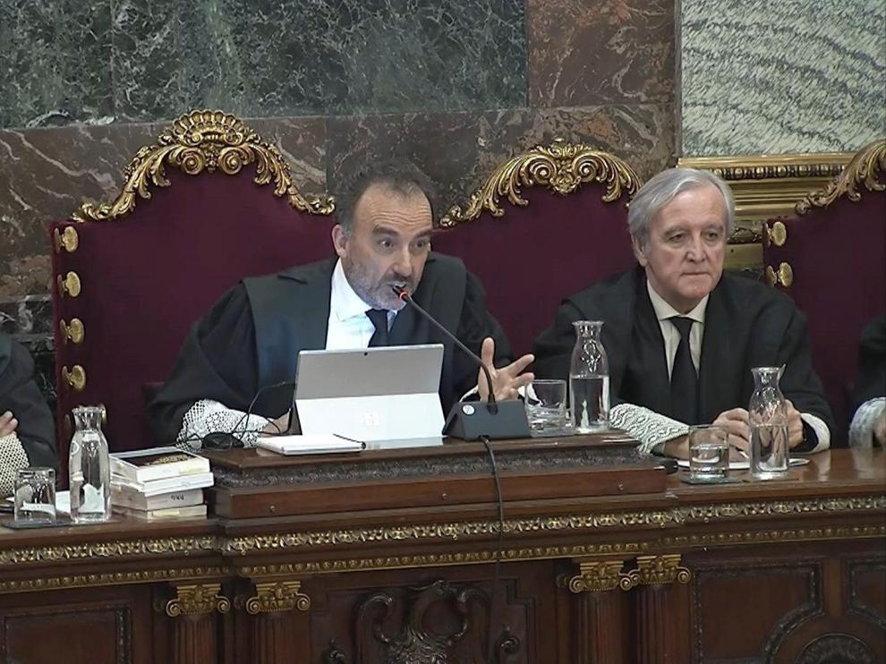 Imagen tomada de la señal institucional de Tribunal Supremo del presidente del tribunal Manuel Marchena