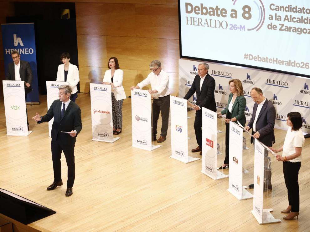 Debate a la alcaldía del Ayuntamiento de Zaragoza.