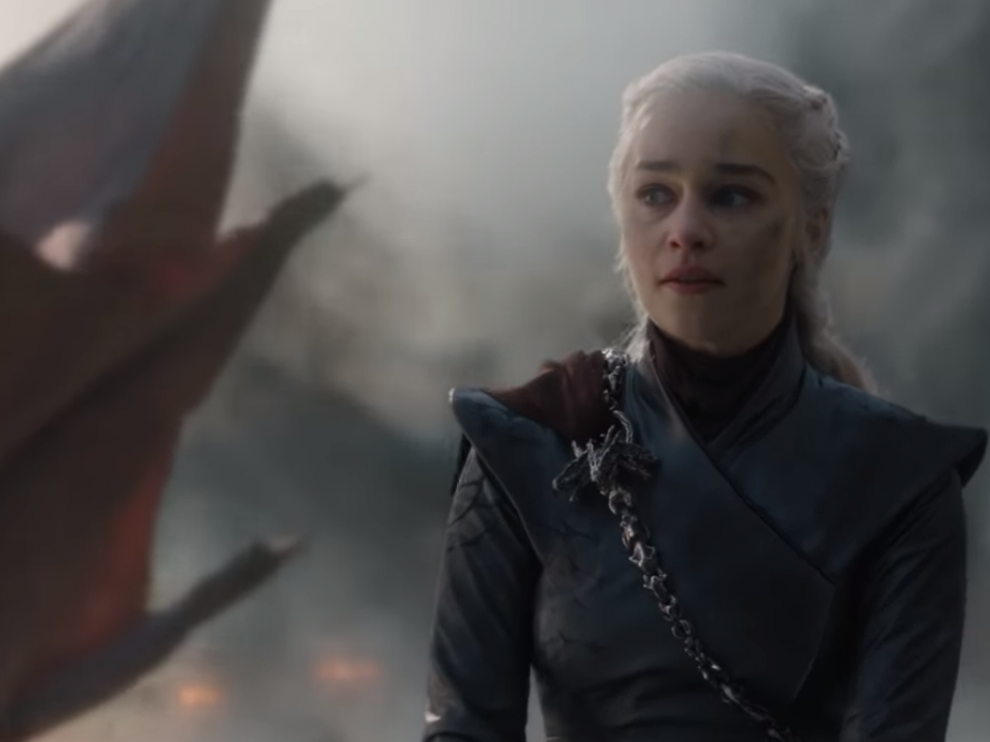 Escena de Daenerys Targaryen en el penúltimo episodio de 'Juego de Tronos'.