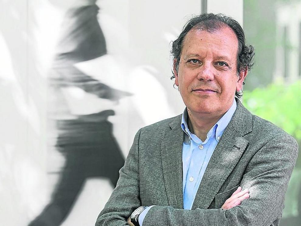 Fernando Rueda, el jueves en Zaragoza.