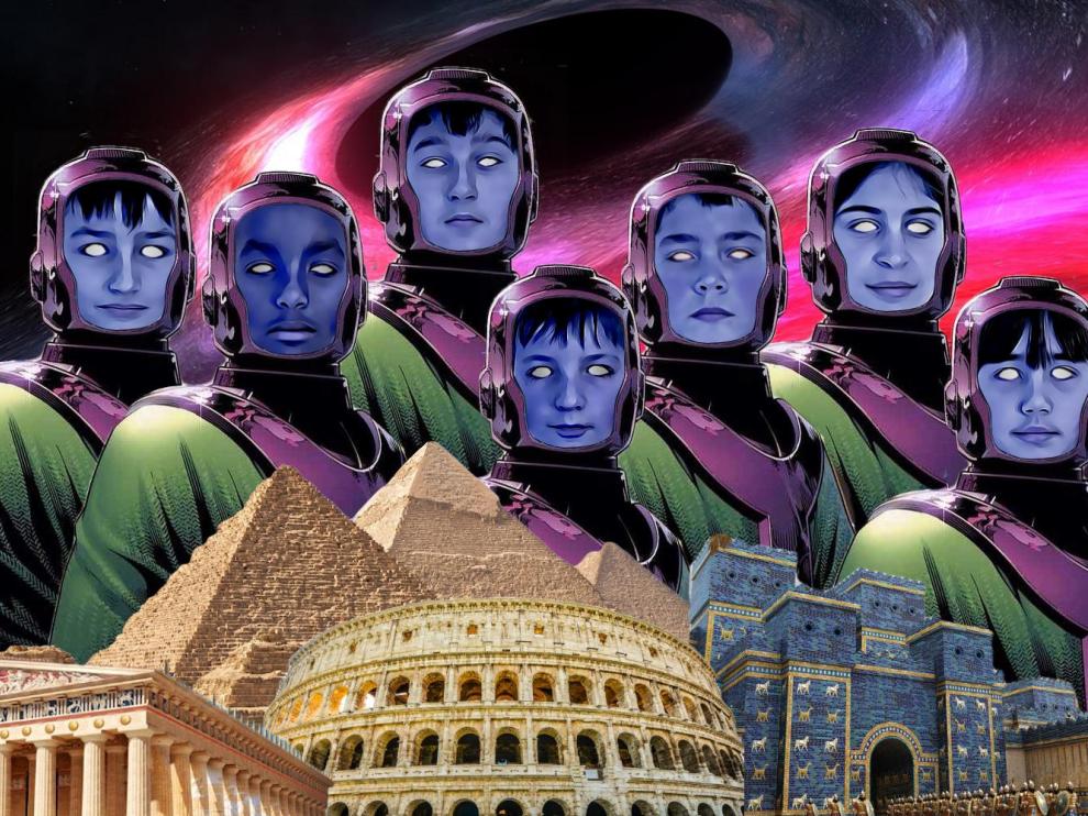 Portada del libro, con los alumnos caracterizados como Los Vengadores