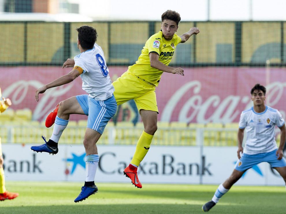 Un lance del partido entre el Villarreal ante el Real Zaragoza DHJ.