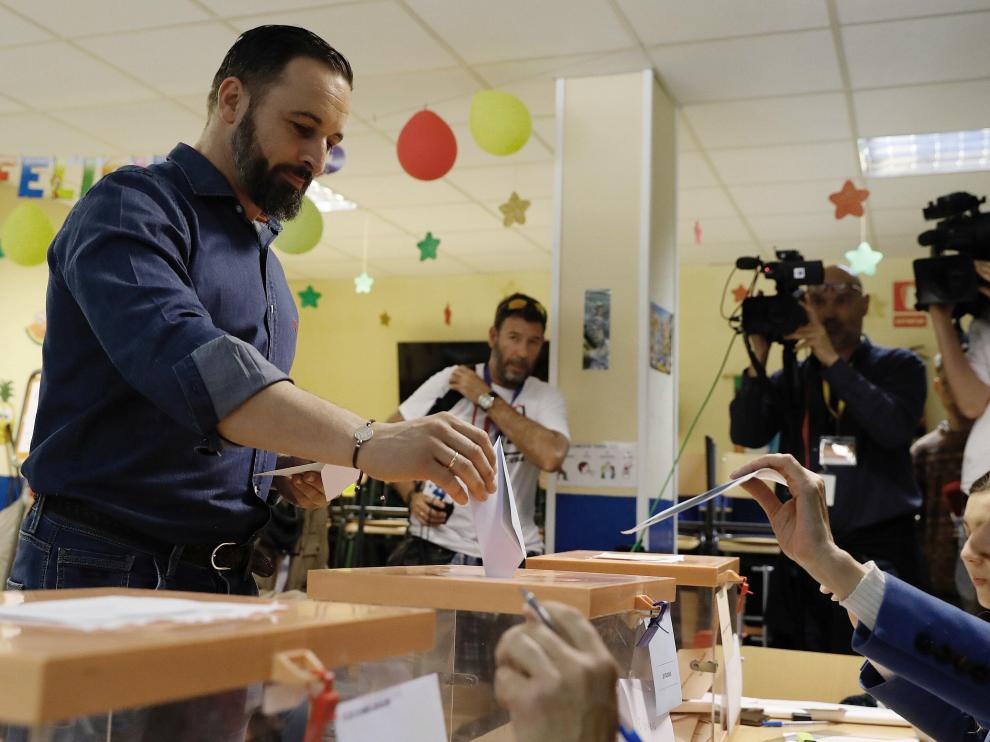 El presidente de Vox, Santiago Abascal