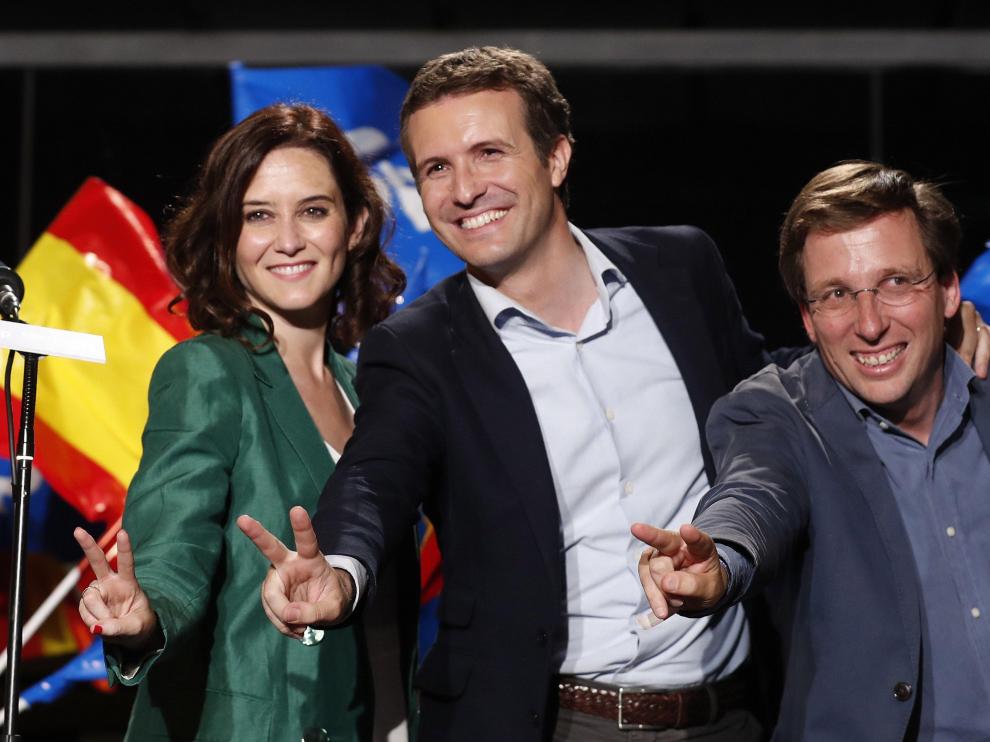 Los candidatos populares en Madrid celebran su triunfo